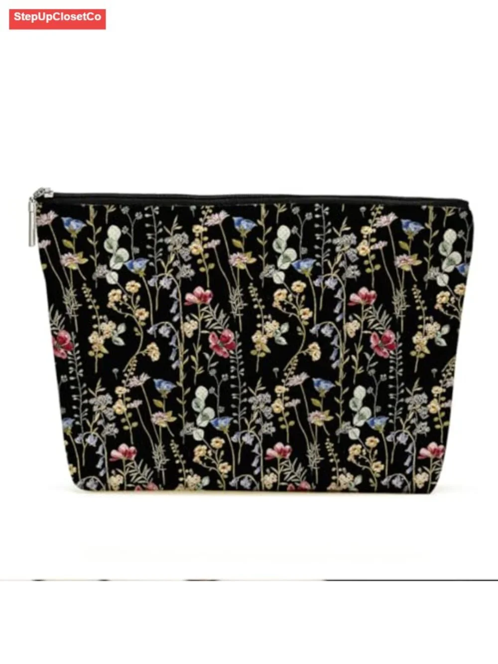 Makeup Bag Cosmetic Pouch Cotton Linen Travel Toiletry Organizer Gift